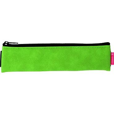 Пенал для карандашей и ручек Brunnen Colour Code, резинка,  21 x 5 x 1 см, Зеленый - 8